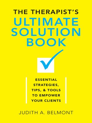 cover image of The Therapist's Ultimate Solution Book